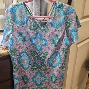 Talbots Multicolor Paisley Blouse